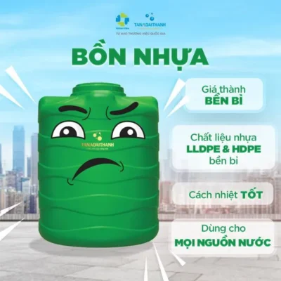 Bồn nhựa Đại Thành Plasman 500L Đứng